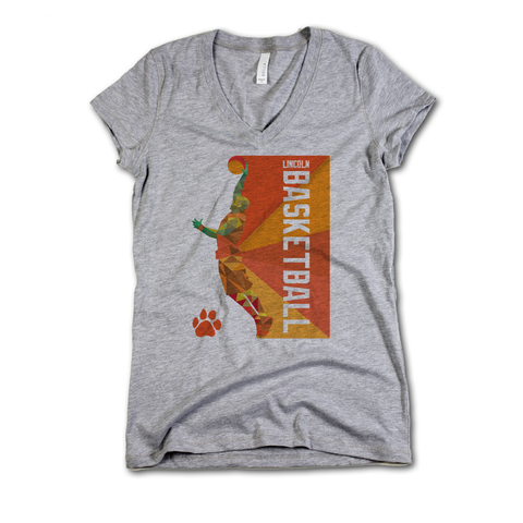 V-Neck Athletic Gray