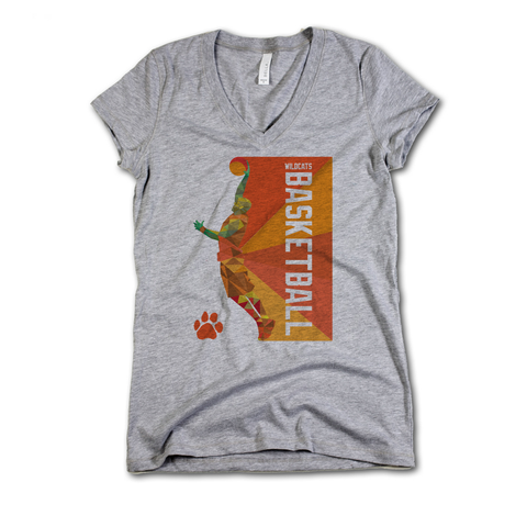 V-Neck Athletic Gray